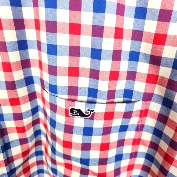 Vineyard Vines Mens Performance Classic Fit Long Sleeve Trucker Shirt Size L - Picture 5 of 6